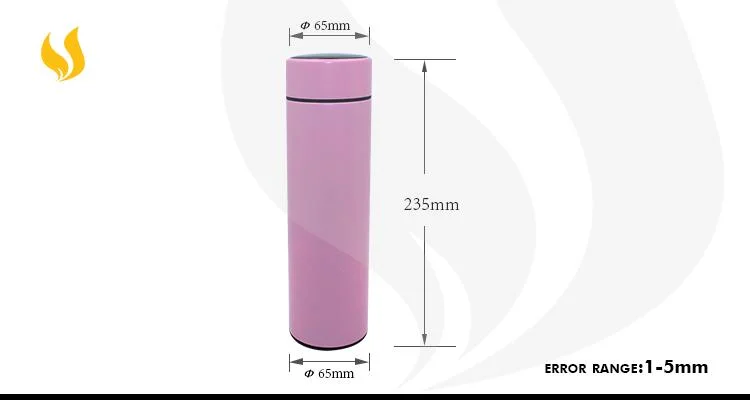 500ml Factory Stainless Steel UV Water UV Light Self Cleaning Insulated Smart Vacuum Water Bottle
