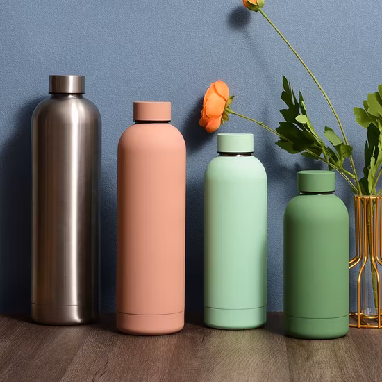 BPA Free Fancy Wholesale Drinking OEM Colorful Metal Custom Portable Thermal Vacuum Gym Termos Hot Sports Insulated Stainless Steel Flask Water Bottle