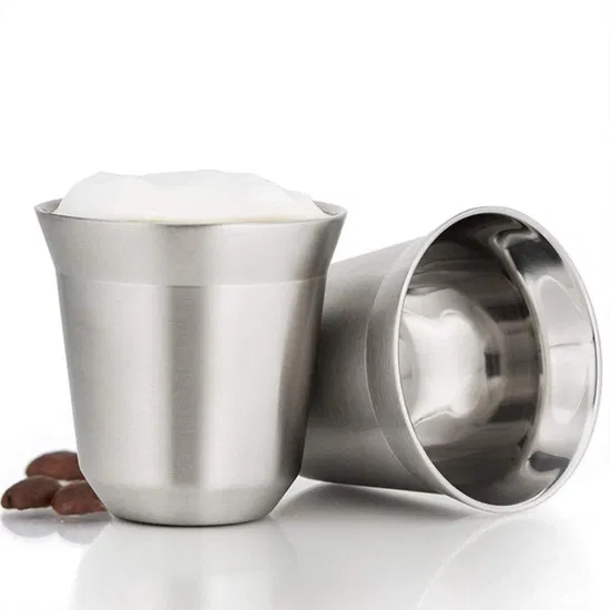 Heat Resistant Cafecito Mini Tumbler Double Wall 304 Ss 80ml 160ml Stainless Steel Insulated Coffee Espresso Cup