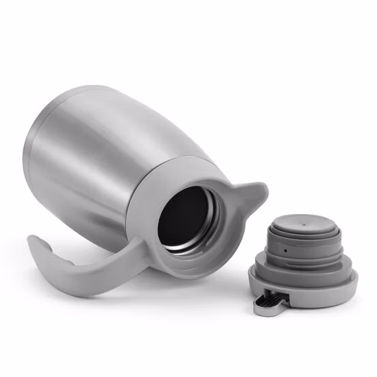 Large Capacity 2.5L Lever Pump Double Wall Stainless Steel Vacuum Airpot Air Pump Pot for Coffee