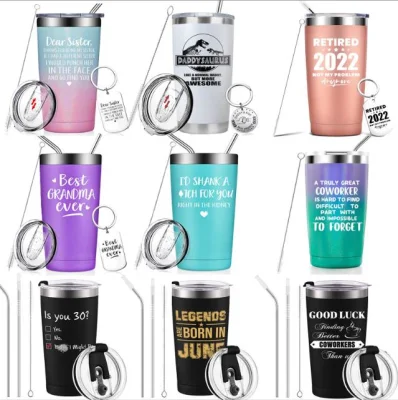 20oz Insulated Travel Mug Double Wall Vacuum Stainless Steel Tumbler Auto Tumbler