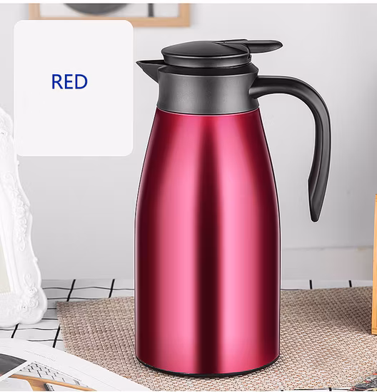 1.5L 2L Metal Vacuum Thermal Tea and Coffee Stainless Steel Pot