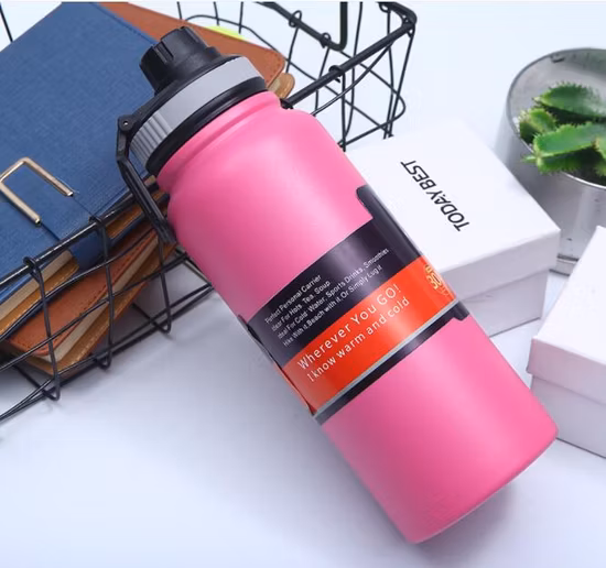 800ml Vacuum Stainless Steel Vacuum Flask Portable Cover Water Cup Space Pot