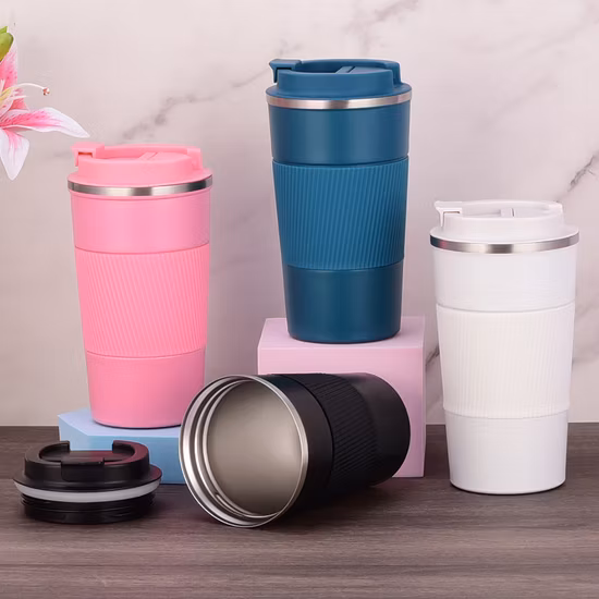 Keep Cold Leak Proof Bulk High Quality Milk Camping Custom Logo Printed Thermal OEM Portable Stainless Steel Vacuum Insulated Coffee Mug with Straw